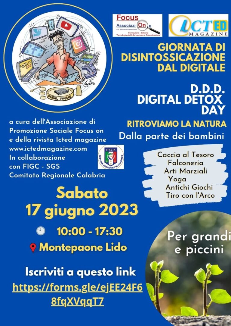 GIORNATA DI DISINTOSSICAZIONE DIGITALE