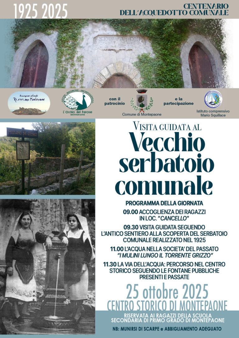 CENTENARIO ACQUEDOTTO COMUNALE DI MONTEPAONE
